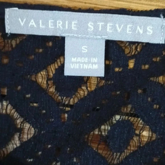 Valerie Stevens boho embroidered lace crochet sheer lightweight size small - Picture 6 of 7